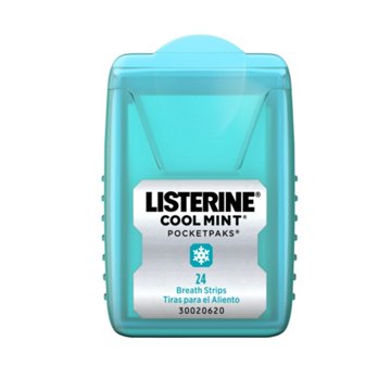 Listerine PocketPaks Bad Breath Strips - Cool Mint, 72 ct