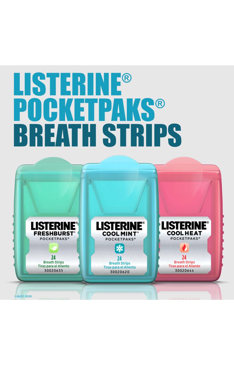 Listerine Pocketpaks Breath Strips - Cool Mint, 3 Pk; image 3 of 5