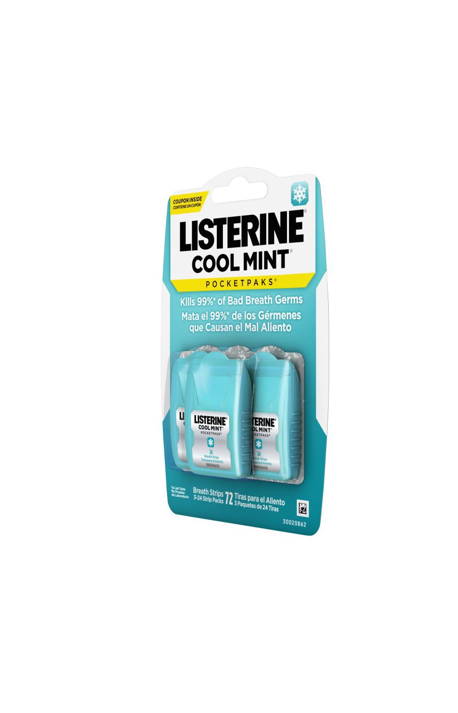 Listerine Pocketpaks Breath Strips - Cool Mint, 3 Pk; image 4 of 5