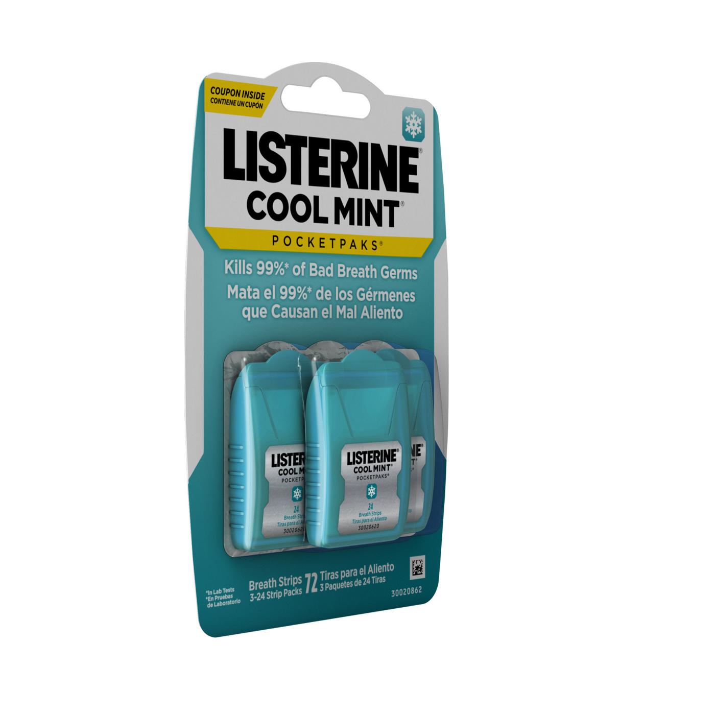Listerine PocketPaks Bad Breath Strips - Cool Mint; image 7 of 7