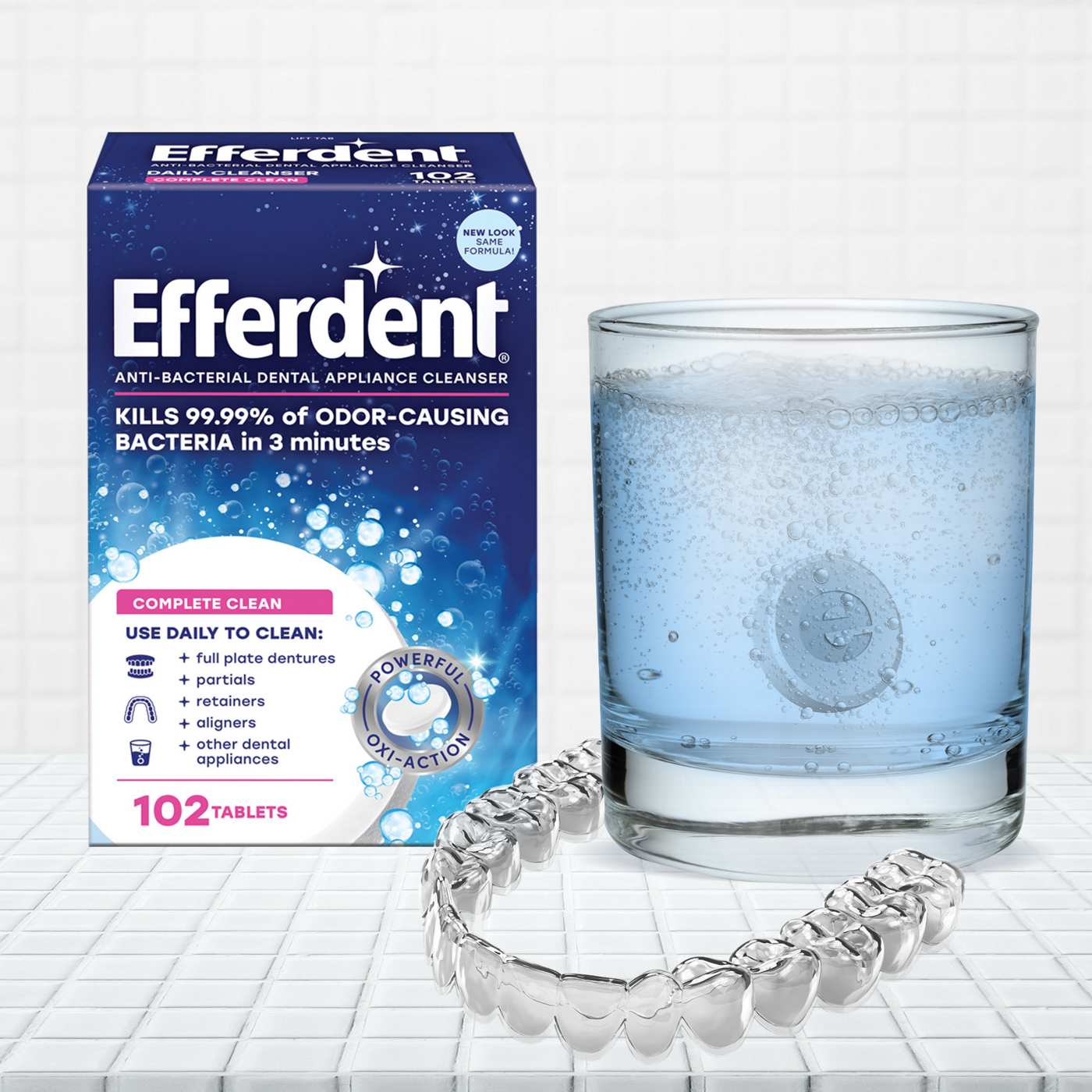 Efferdent Complete Clean Denture & Retainer Cleanser Tablets; image 2 of 5
