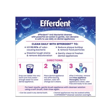 Efferdent Complete Clean Denture & Retainer Cleanser Tablets, 44 ct