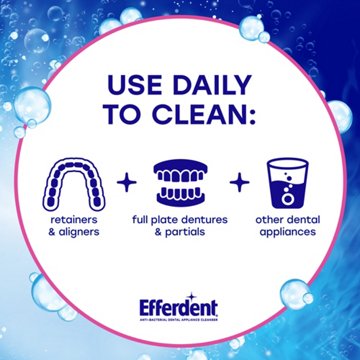 Efferdent Complete Clean Denture & Retainer Cleanser Tablets, 44 ct