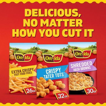 Ore-Ida Crispy Tater Tots, 32 oz
