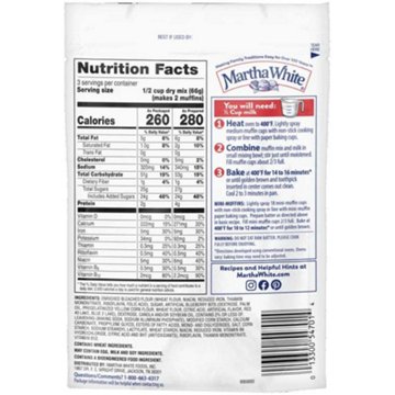 Martha White Blueberry Muffin Mix, 7 oz