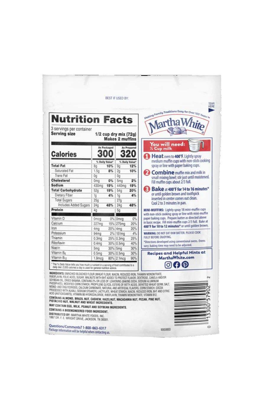 Martha White Banana Nut Muffin Mix; image 5 of 7