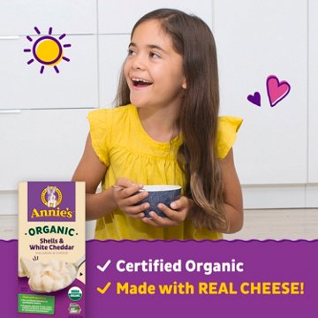 Annie's Organic Shells & White Cheddar Macaroni and Cheese, 6 oz