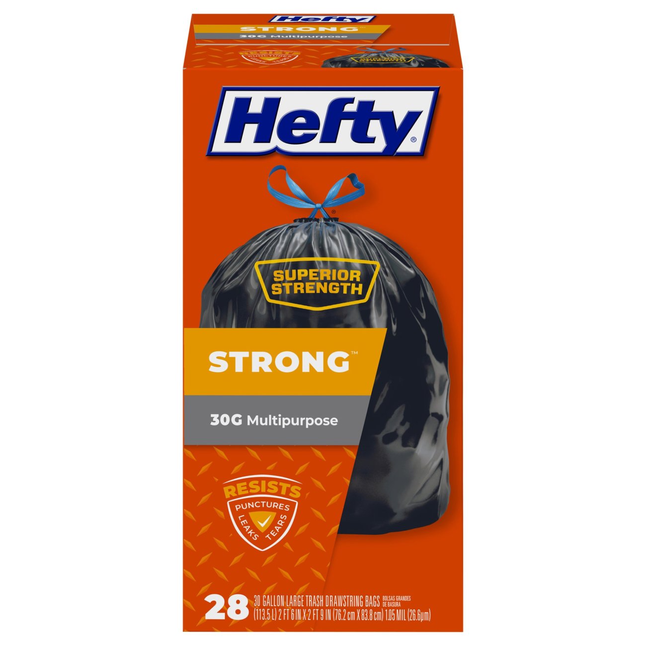 hefty garbage bags