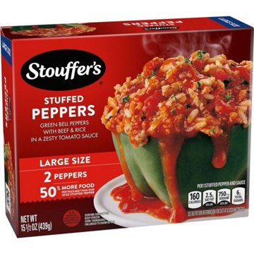 Stouffer's Stuffed Peppers Large Size Frozen Meal