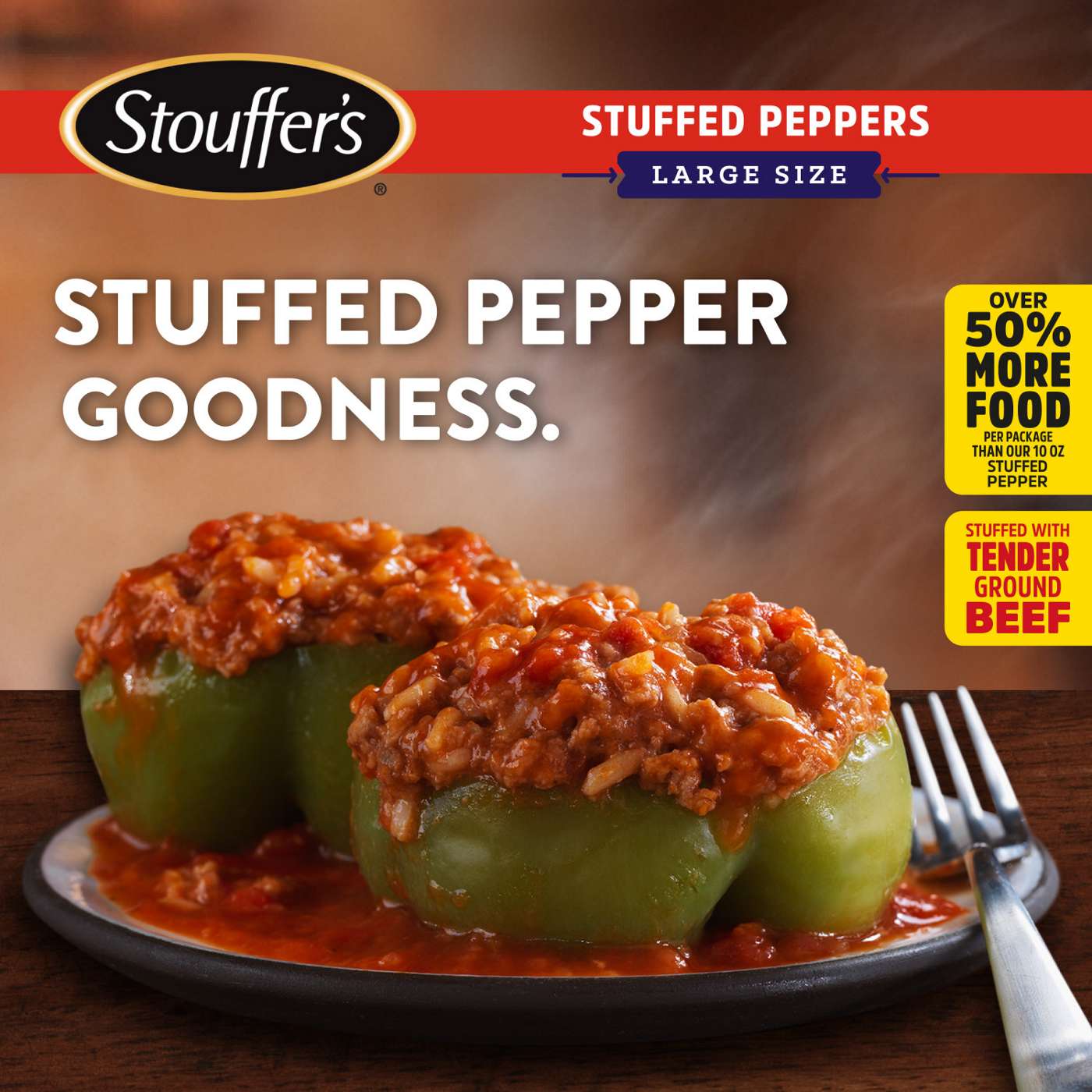 Stouffer's Frozen Stuffed Peppers - Large Size; image 4 of 8