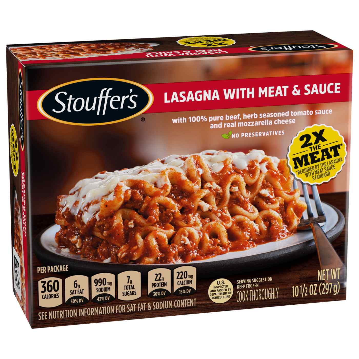 Stouffer's Meat Lasagna Frozen Meal; image 3 of 5