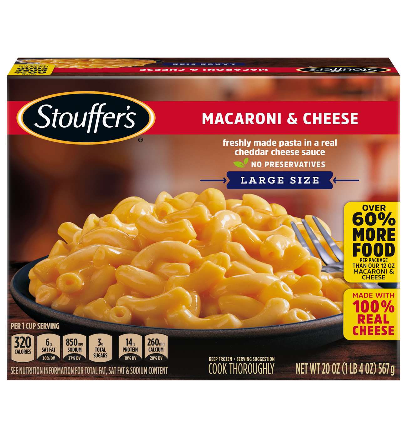 Stouffer's Frozen Macaroni & Cheese - Large Size - Shop Entrees & Sides ...