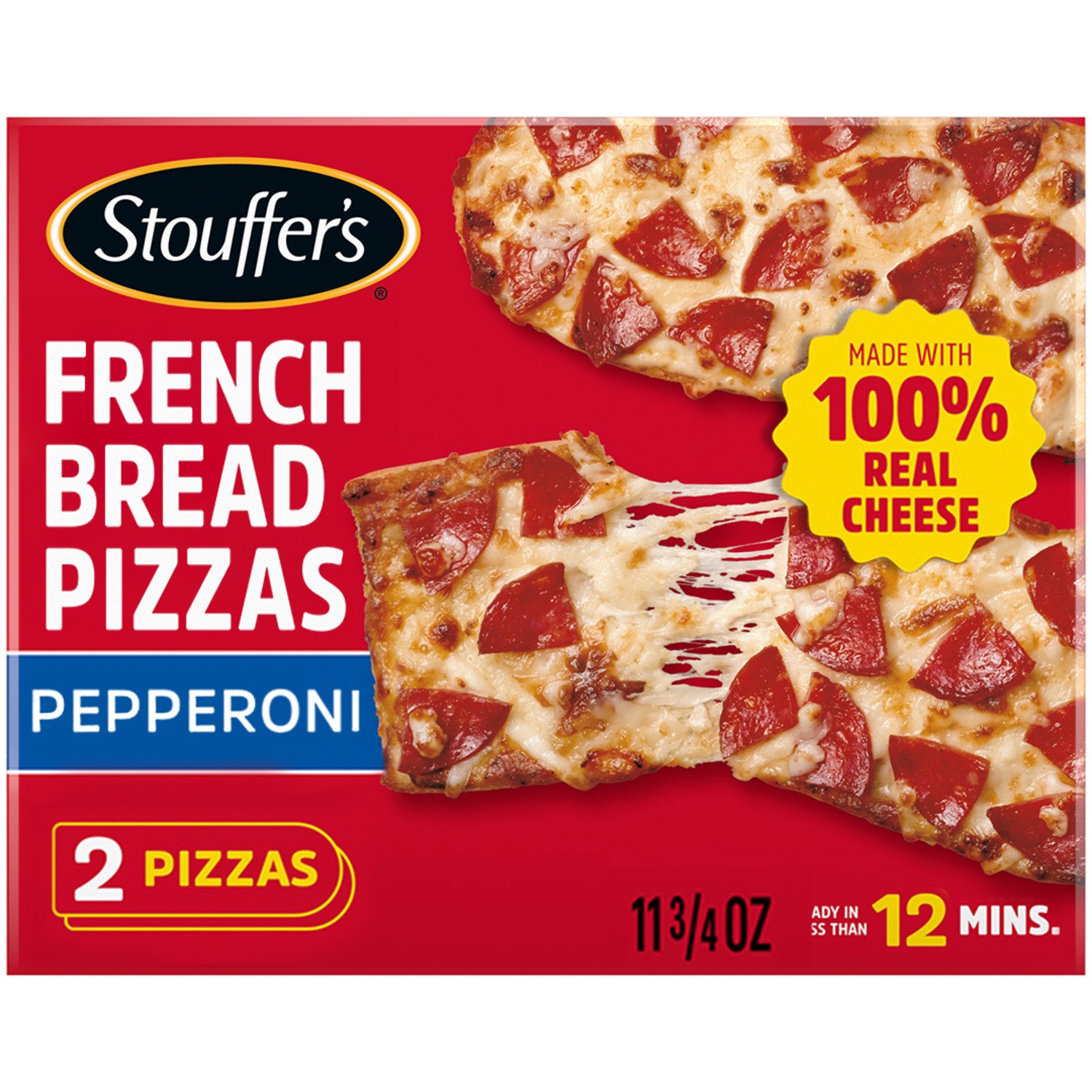 Stouffer's Pepperoni French Bread Frozen Pizzas - Shop Pizza at H-E-B