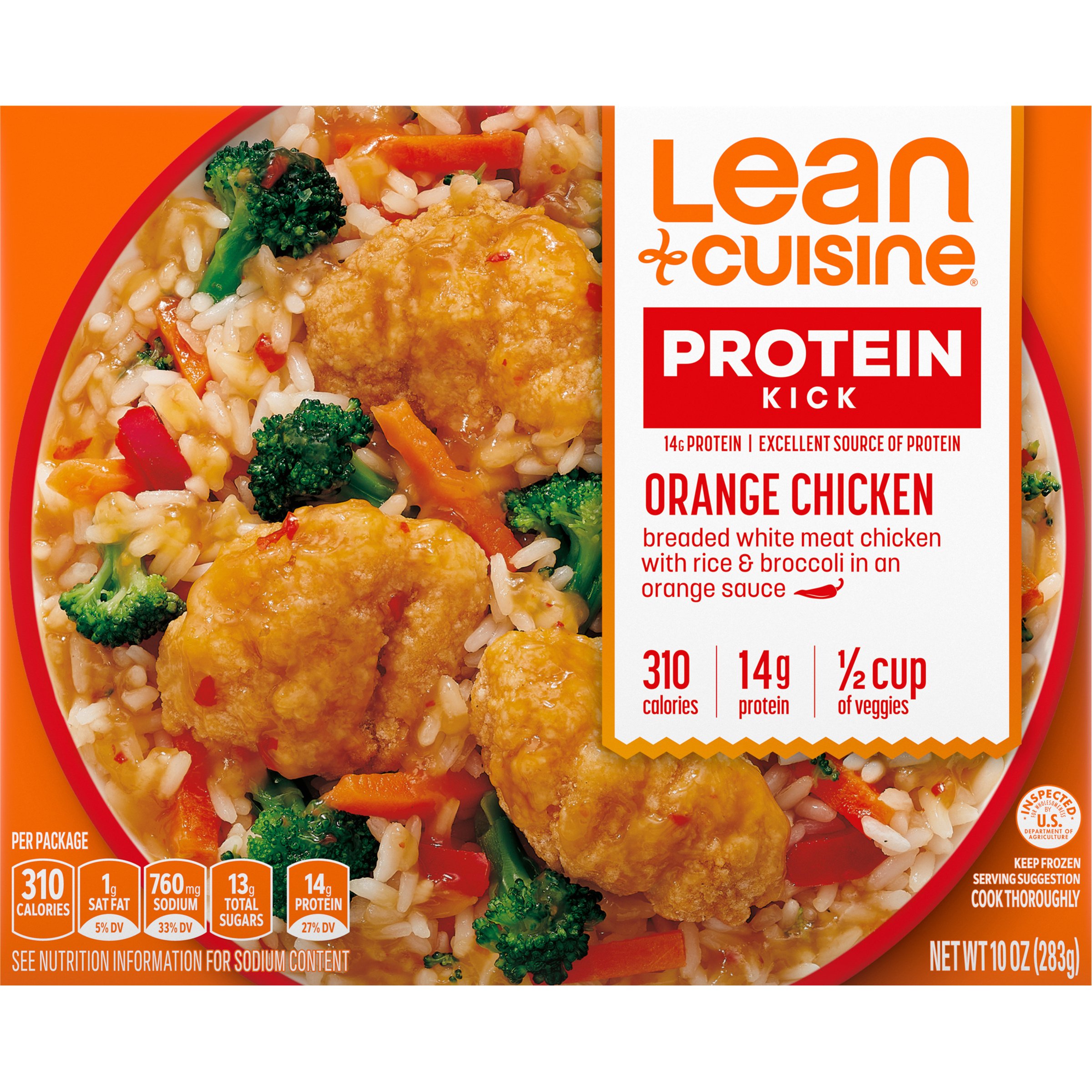 Lean Cuisine 14g Protein Orange Chicken Frozen Meal Shop Entrees And Sides At H E B