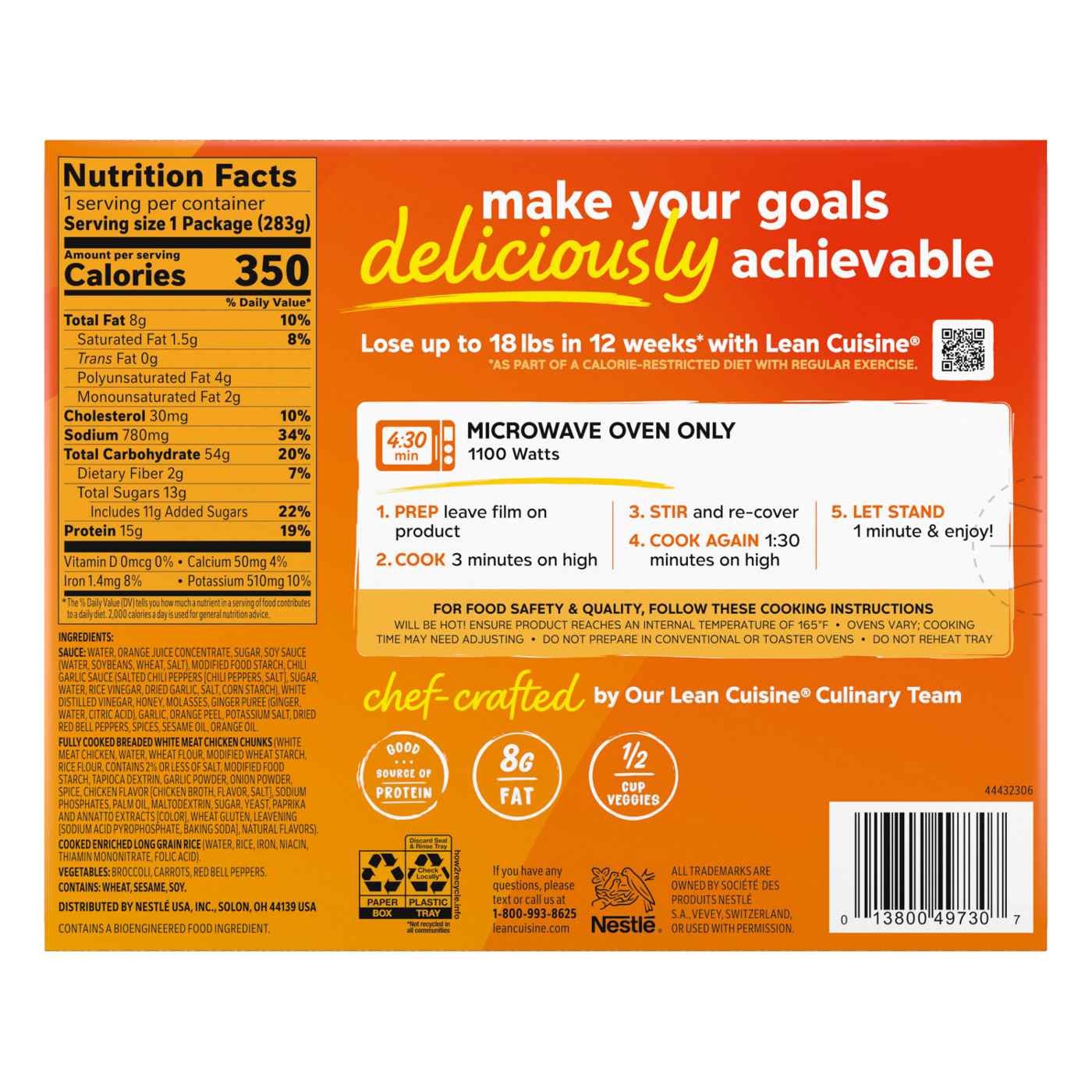 Lean Cuisine 15g Protein Orange Chicken Frozen Meal; image 12 of 12