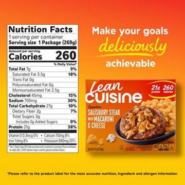 Lean Cuisine 21g Protein Salisbury Steak Frozen Meal