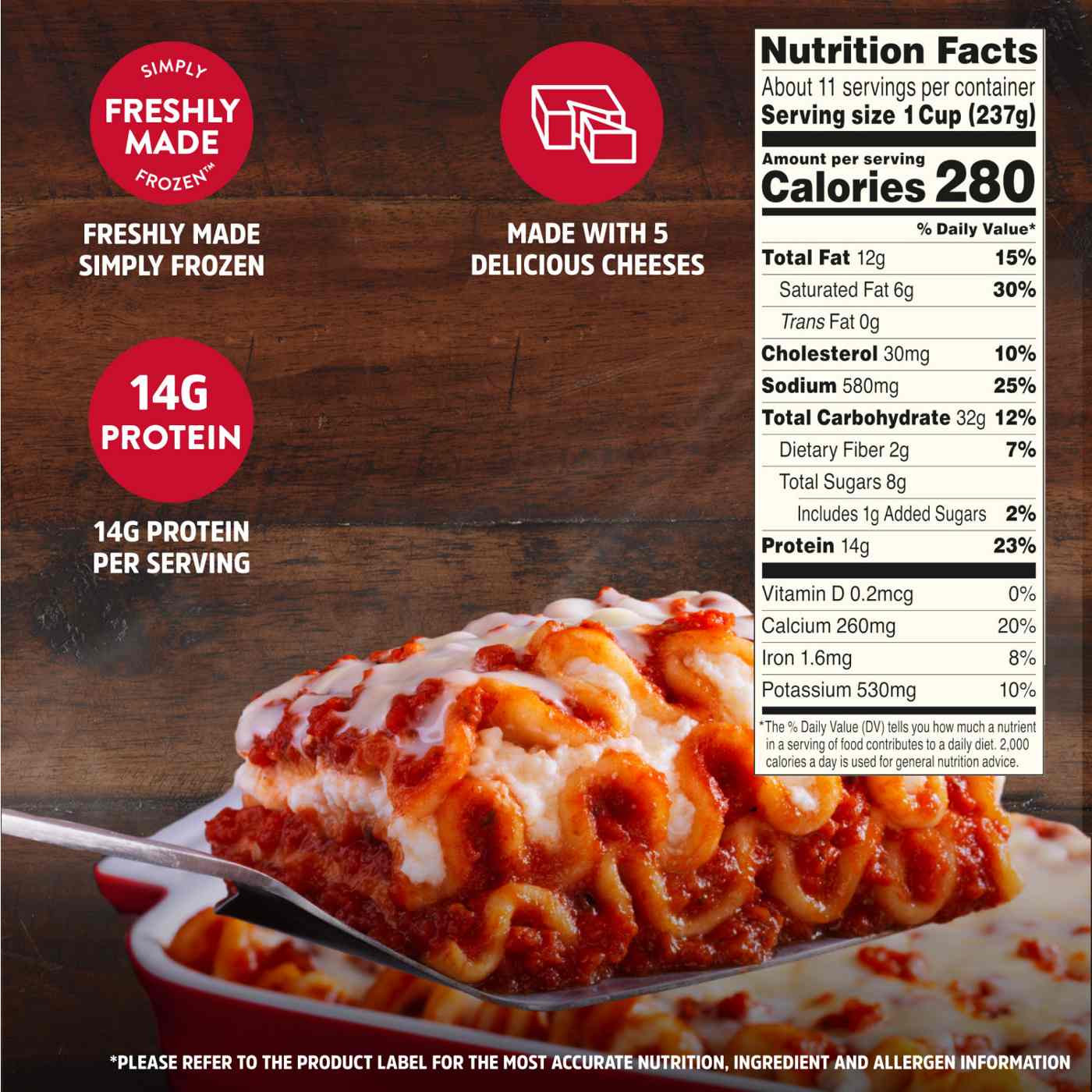 Stouffer's Frozen 5 Cheese Lasagna - Party-Size; image 3 of 7