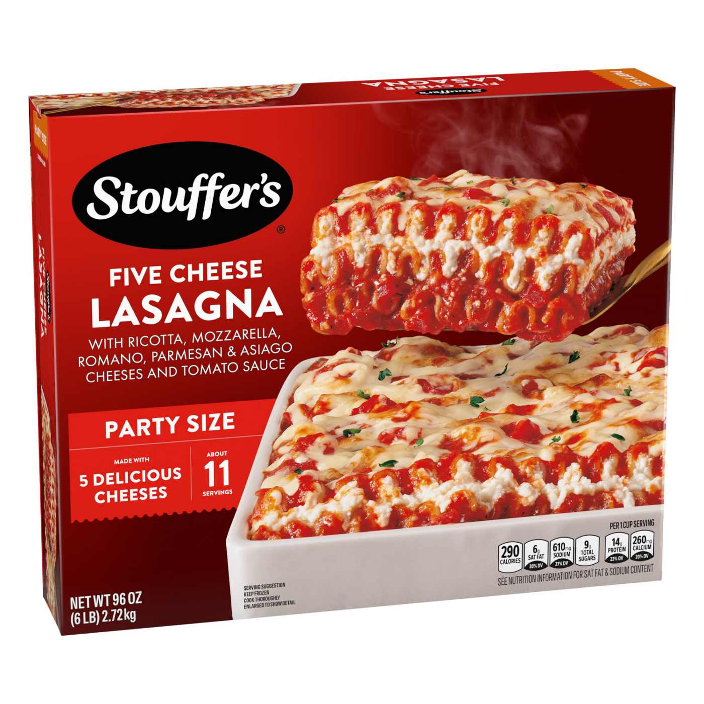 Stouffer's Five Cheese Lasagna - Party Size; image 8 of 8
