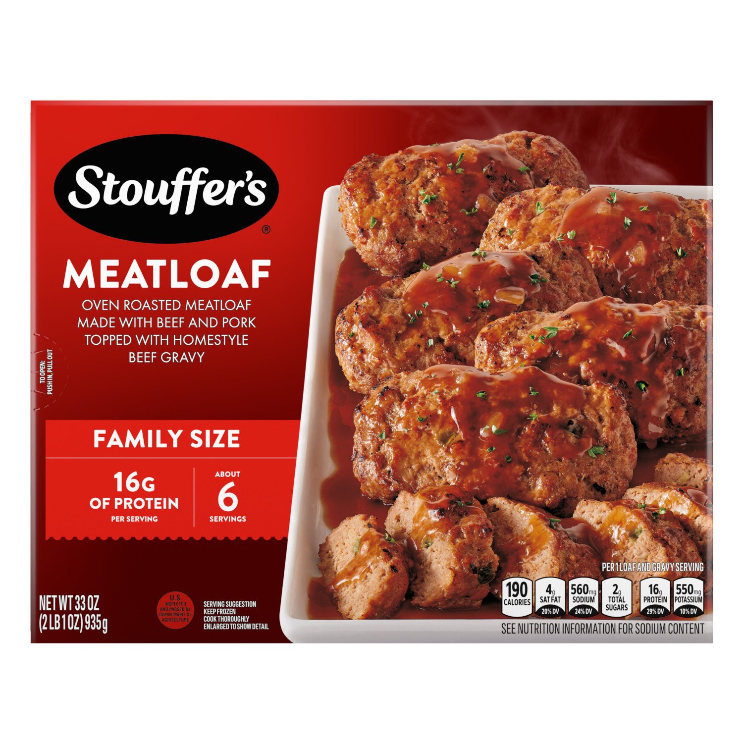 Stouffer'S Frozen Meatloaf - Family-Size - Shop Entrees & sides at H-E-B