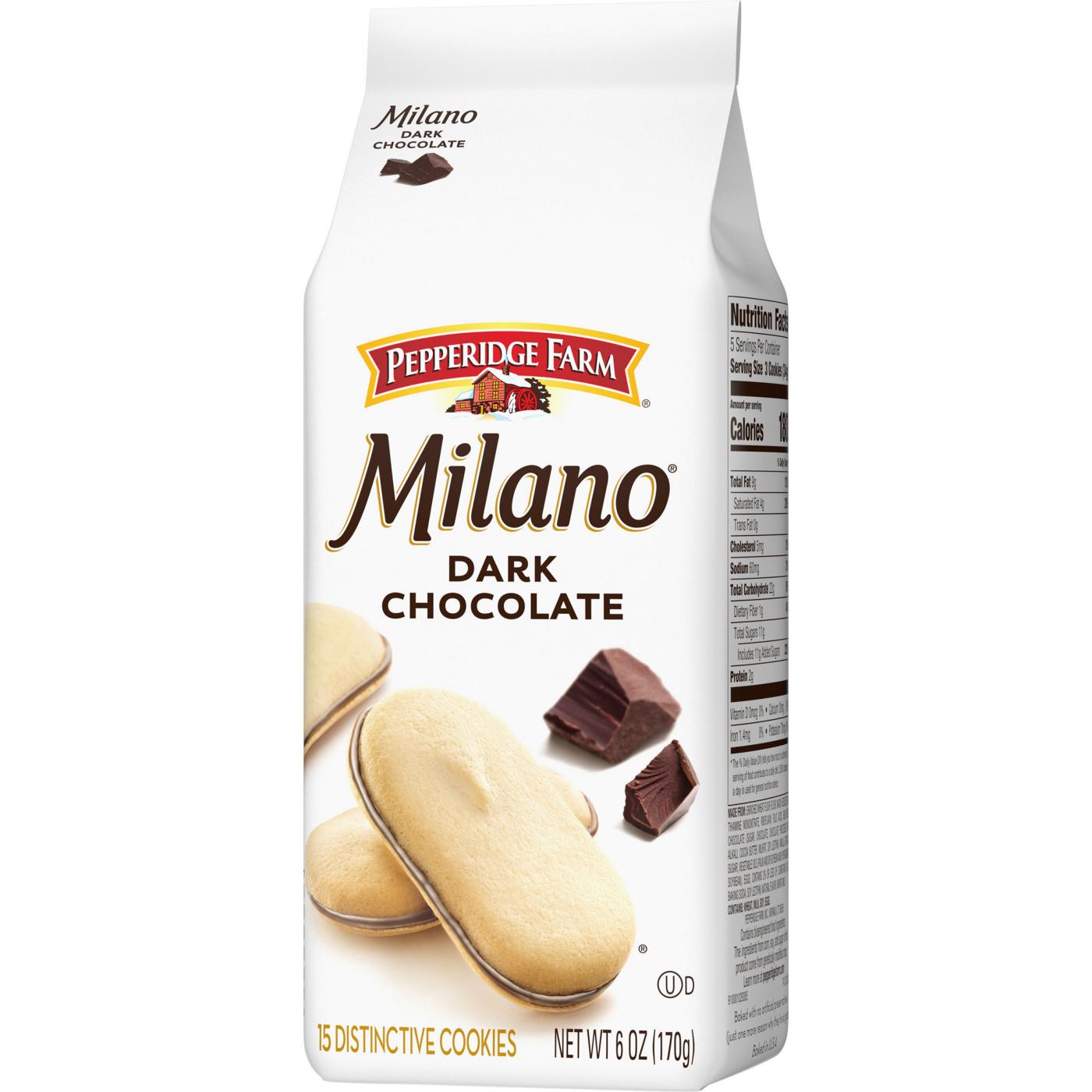 Pepperidge Farm Milano Dark Chocolate Cookies; image 6 of 8