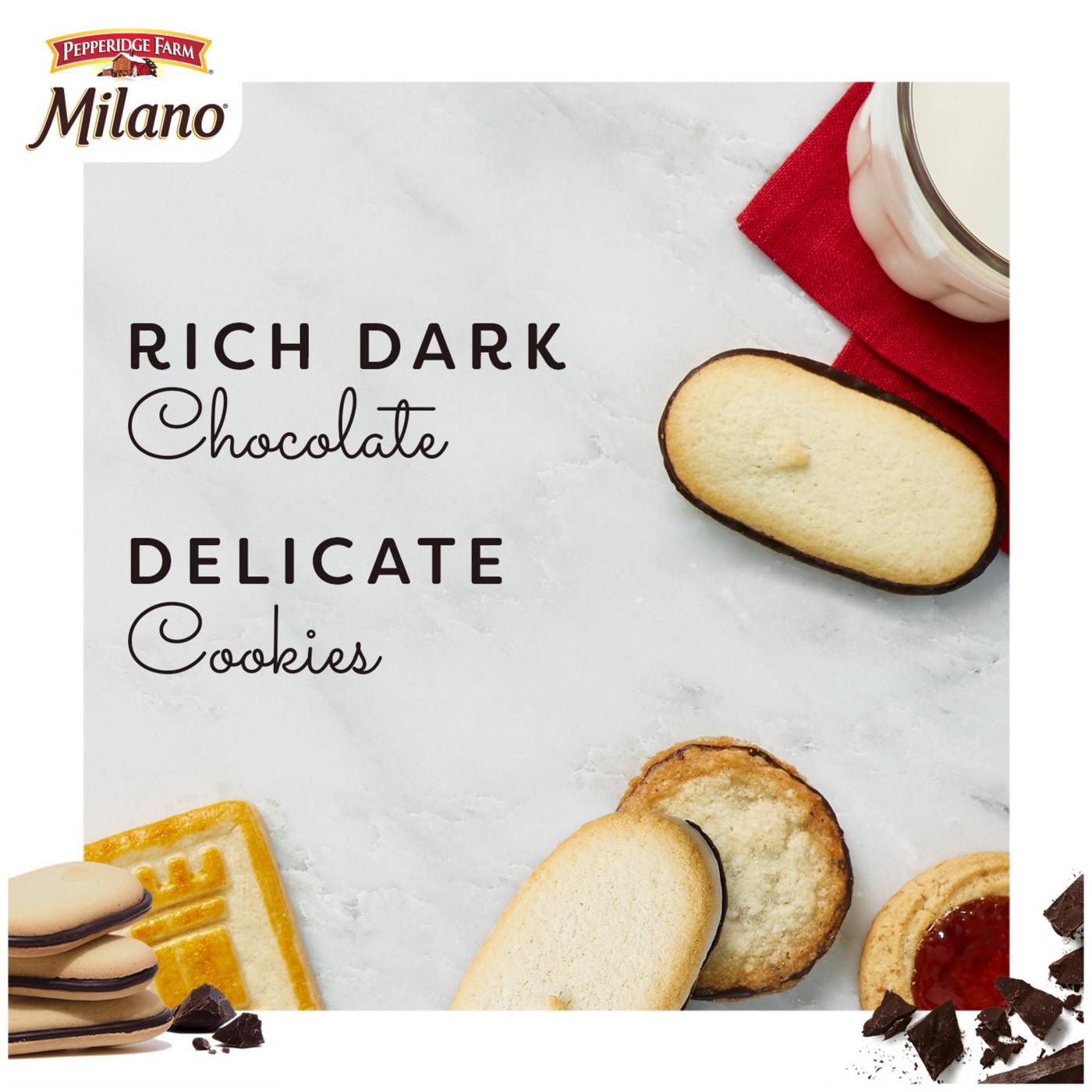 Pepperidge Farm Milano Dark Chocolate Cookies; image 8 of 8