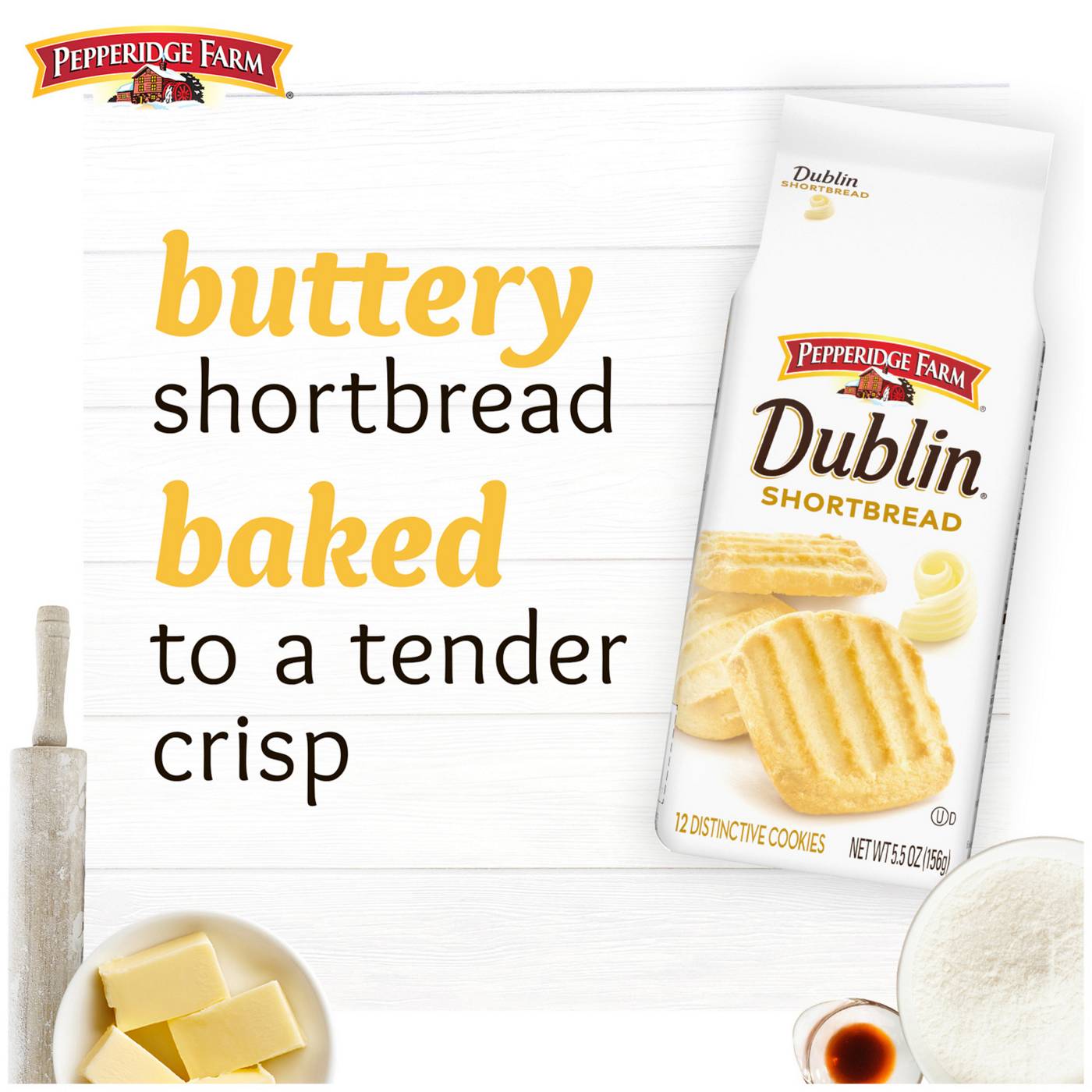 Pepperidge Farm Dublin Shortbread Cookies; image 6 of 9