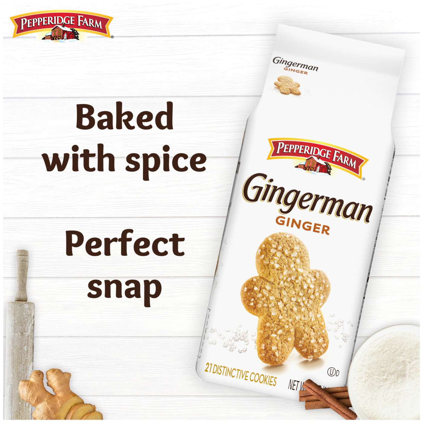 Pepperidge Farm Gingerman Cookies; image 3 of 9