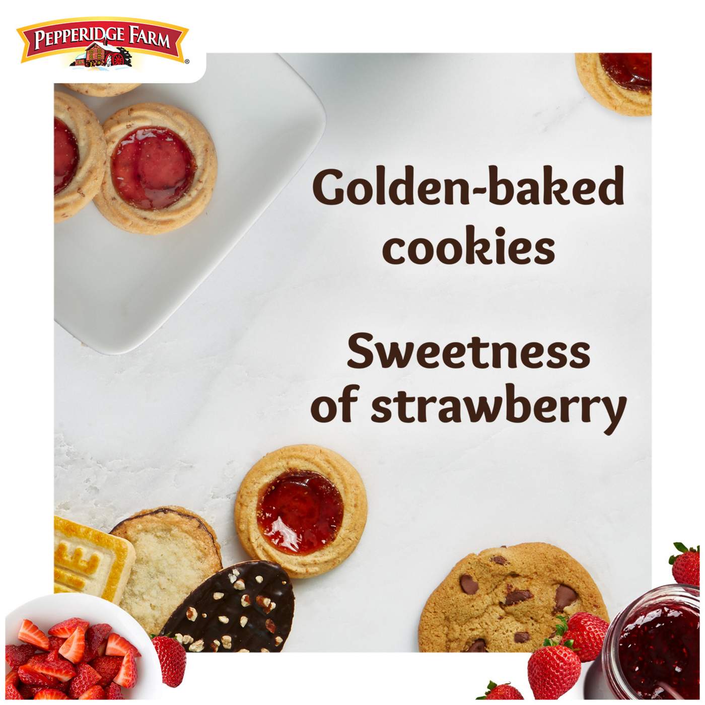 Pepperidge Farm Verona Strawberry Thumbprint Cookies; image 8 of 9