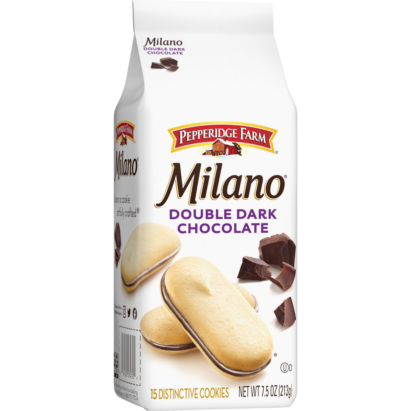 Pepperidge Farm Milano Double Dark Chocolate Cookies; image 6 of 8