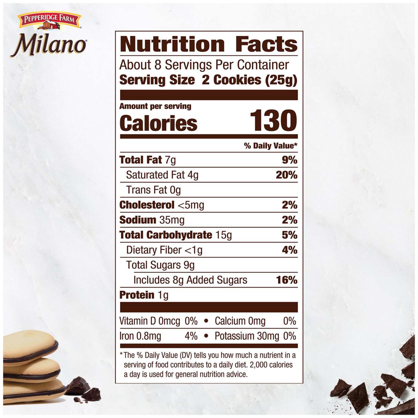 Pepperidge Farm Milano Raspberry Flavored Chocolate Cookies; image 5 of 9