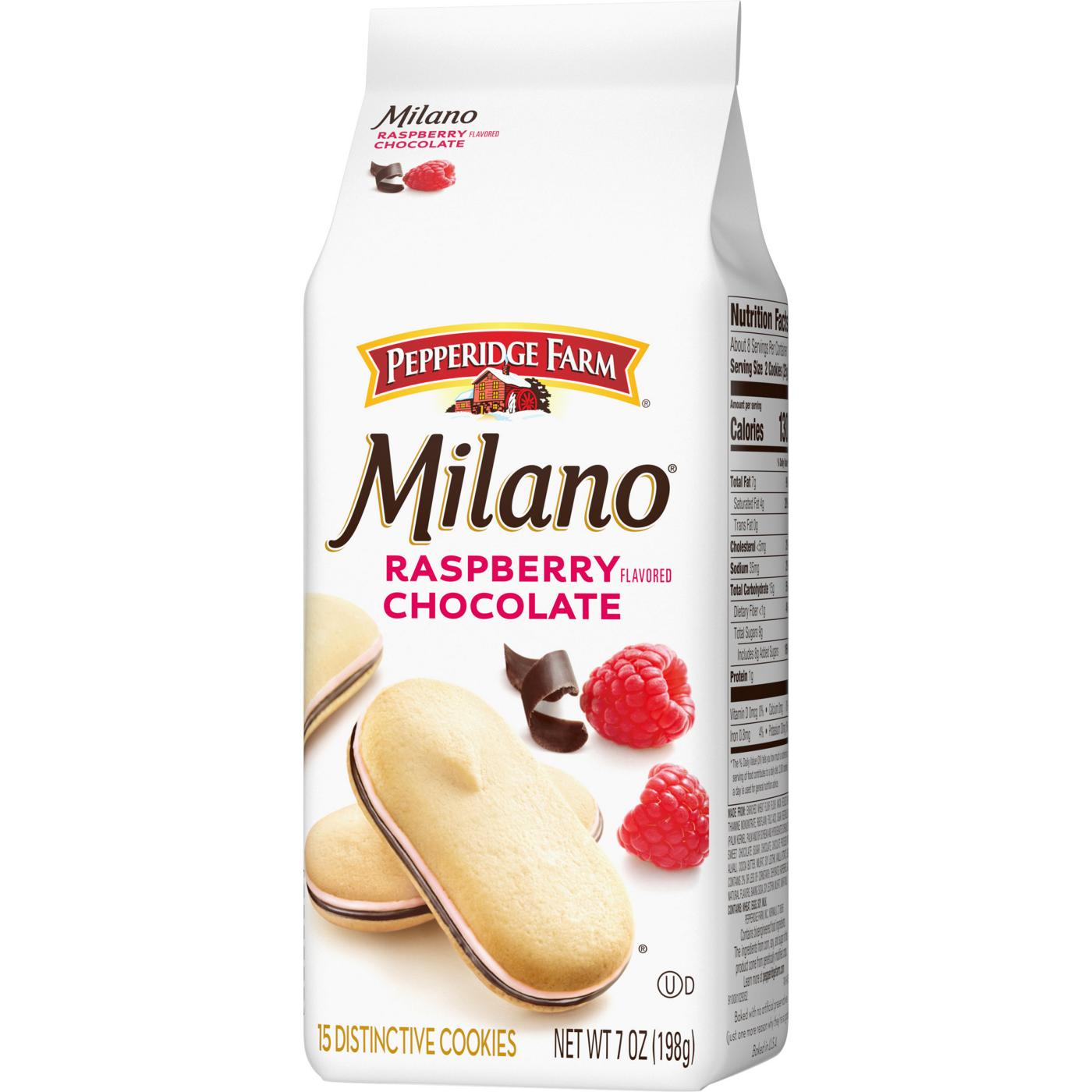 Pepperidge Farm Milano Raspberry Flavored Chocolate Cookies; image 9 of 9