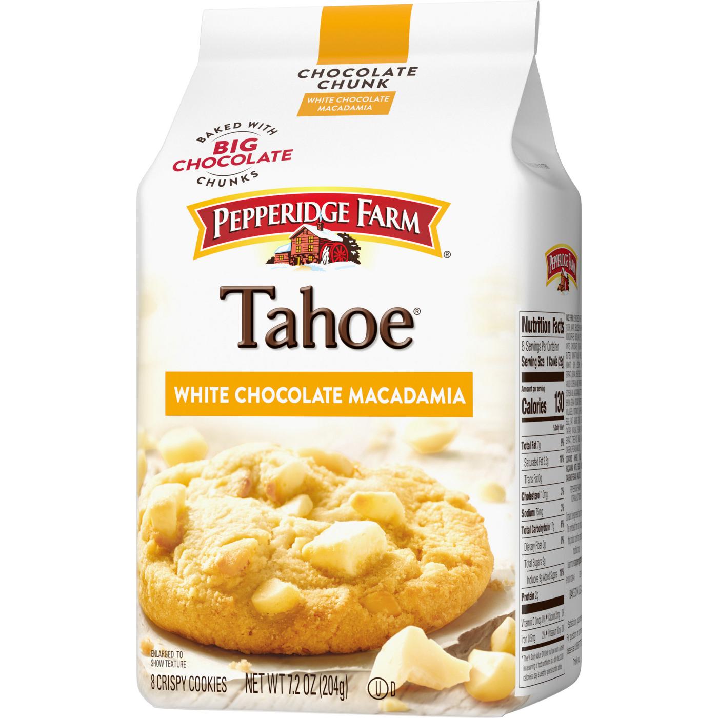 Pepperidge Farm Tahoe Crispy White Chocolate Macadamia Nut Cookies; image 4 of 9