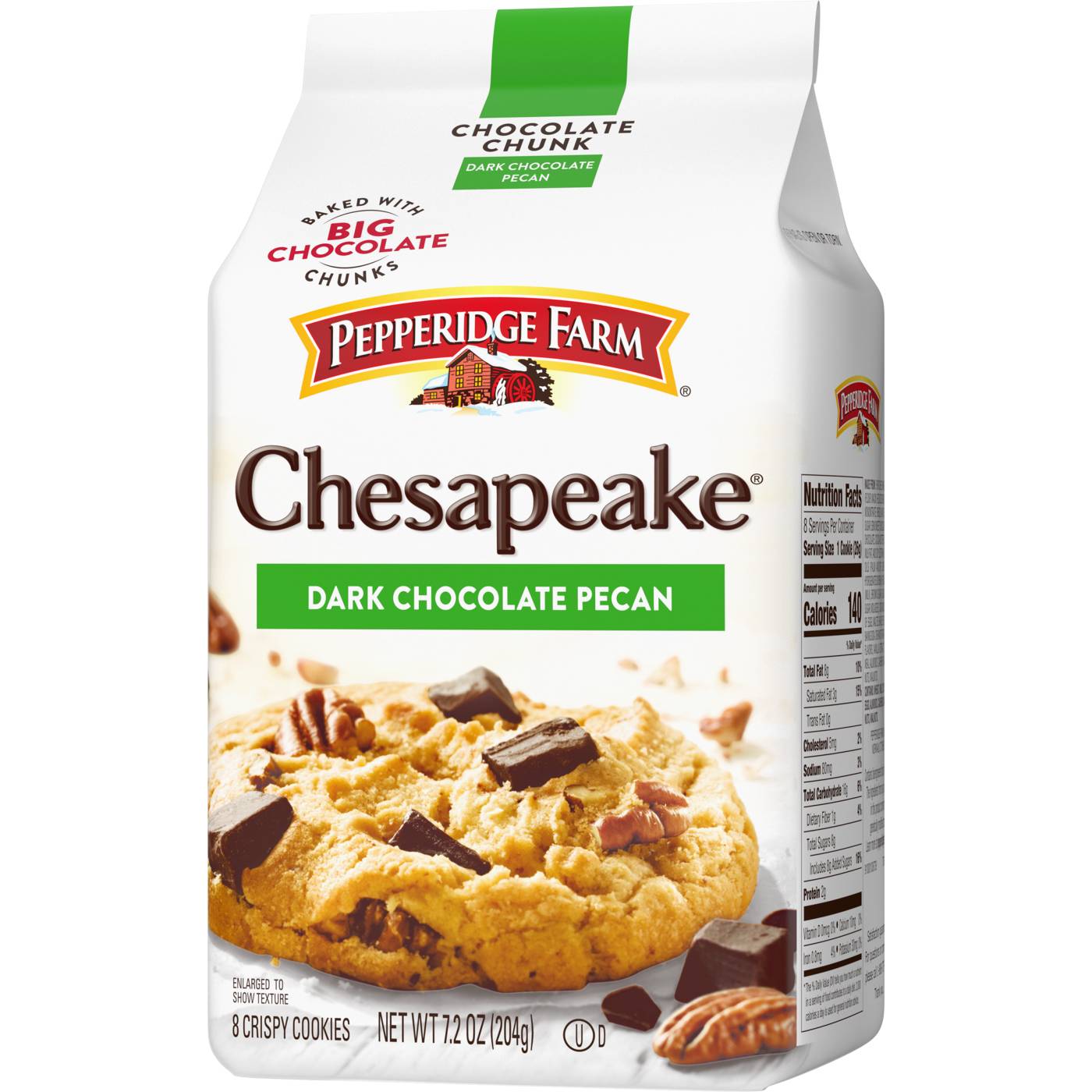 Pepperidge Farm Chesapeake Crispy Dark Chocolate Pecan Cookies; image 4 of 9