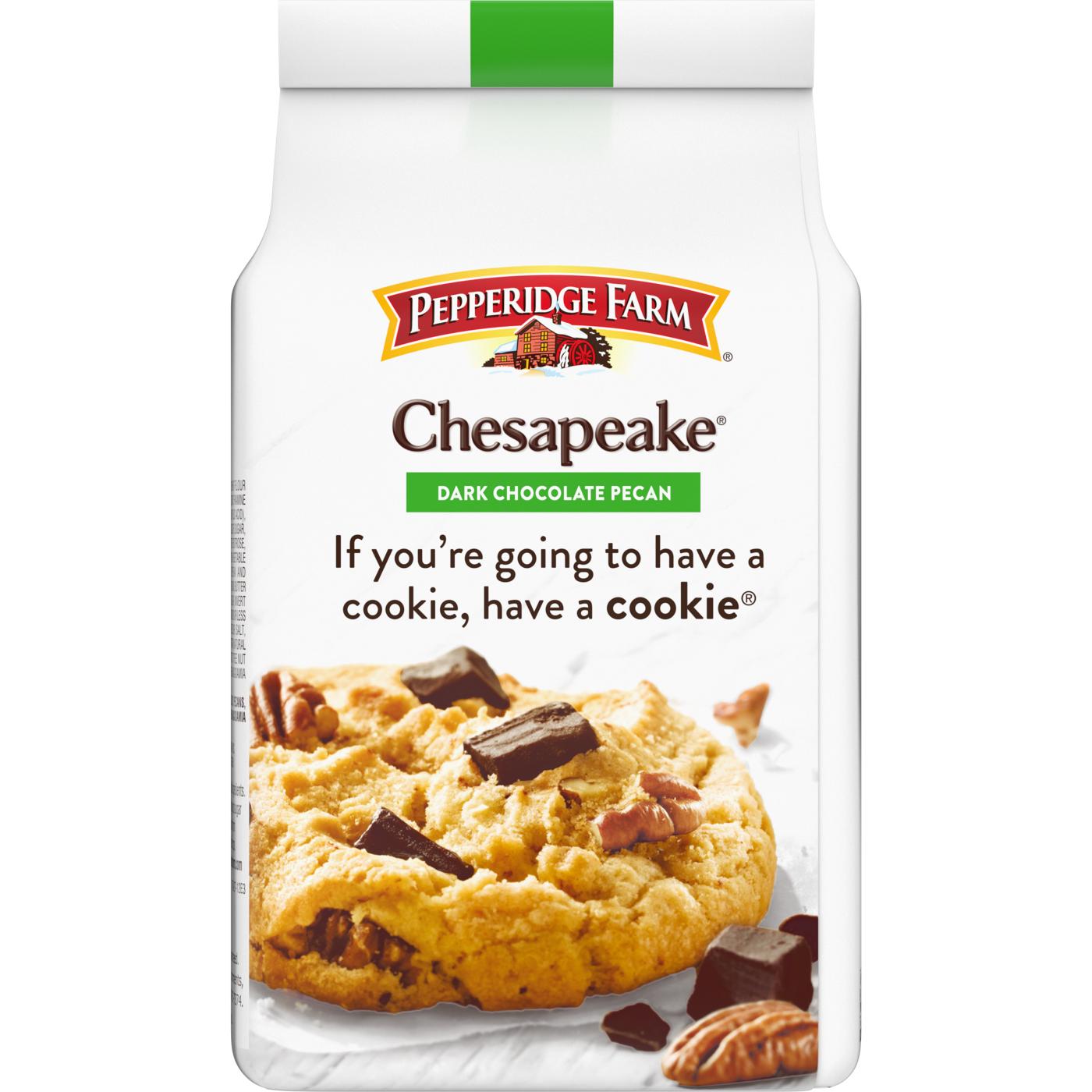 Pepperidge Farm Chesapeake Crispy Dark Chocolate Pecan Cookies; image 6 of 9