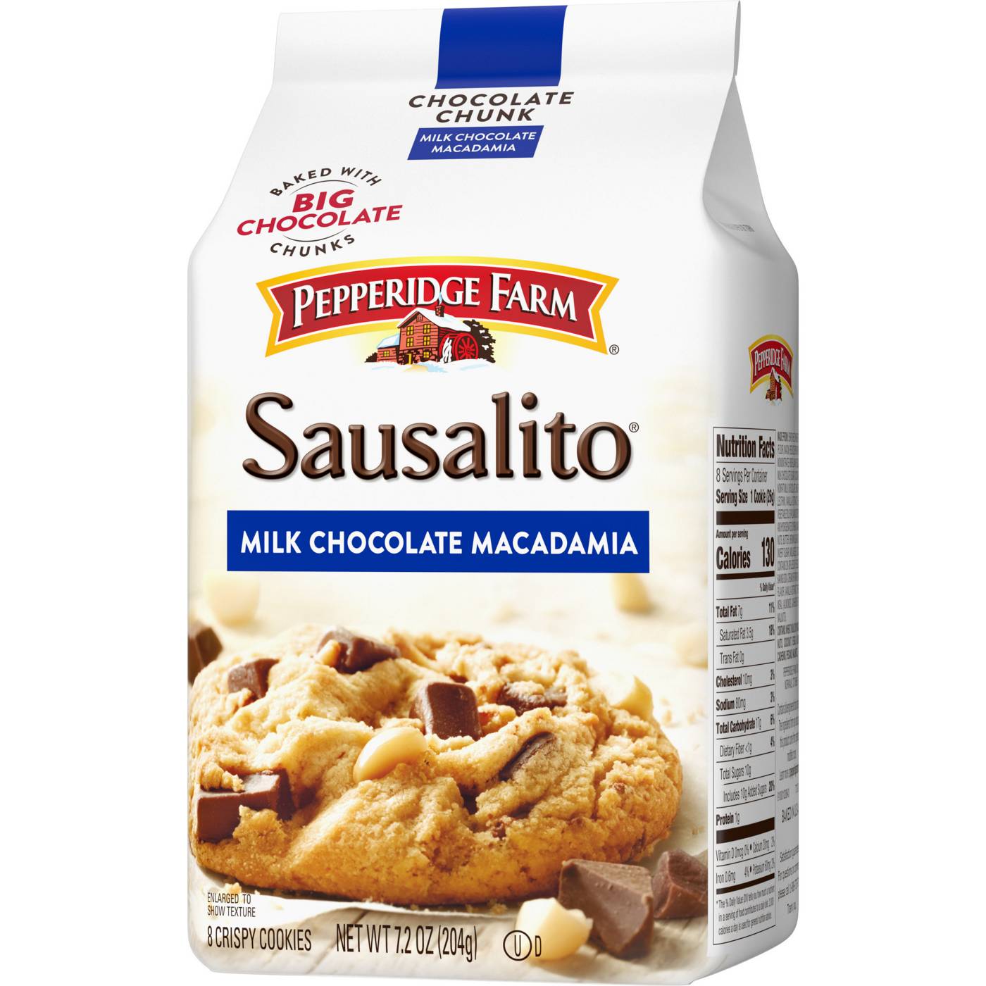 Pepperidge Farm Sausalito Crispy Milk Chocolate Macadamia Nut Cookies; image 3 of 9