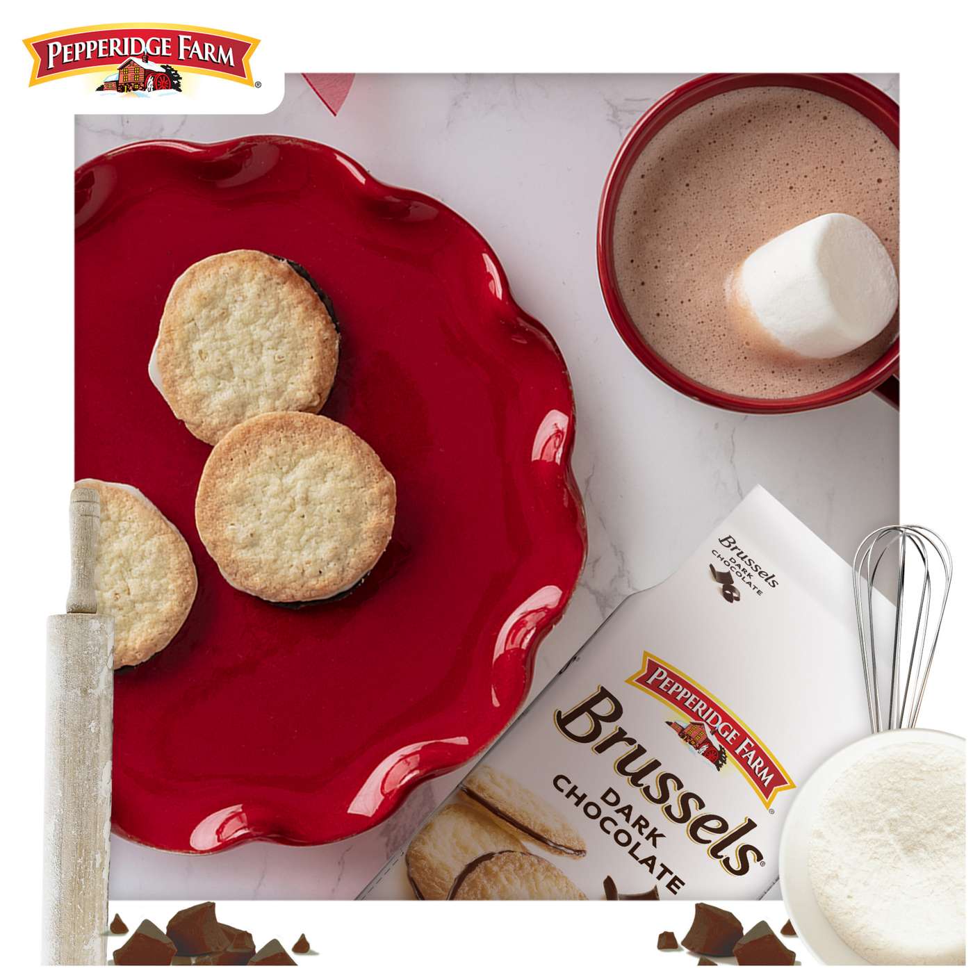 Pepperidge Farm Brussels Chocolate Lace Cookies; image 2 of 9