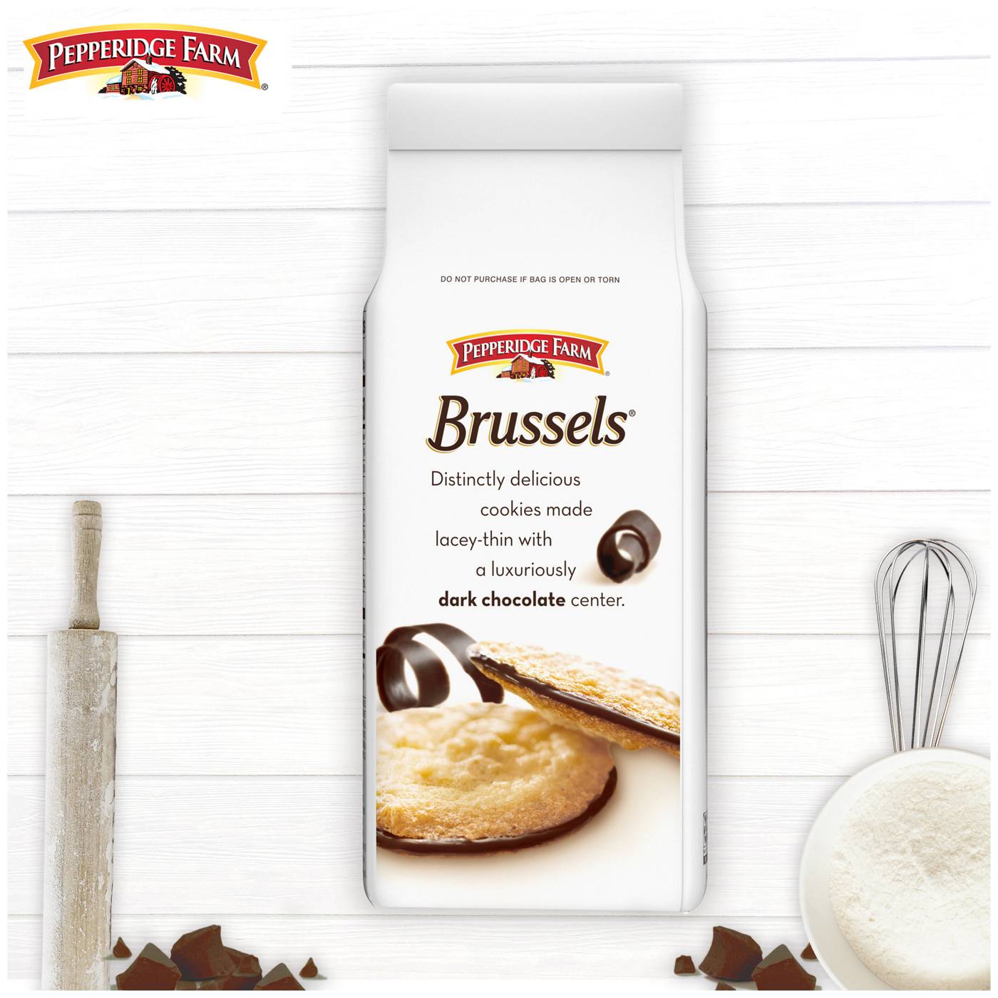 Pepperidge Farm Brussels Chocolate Lace Cookies; image 5 of 9