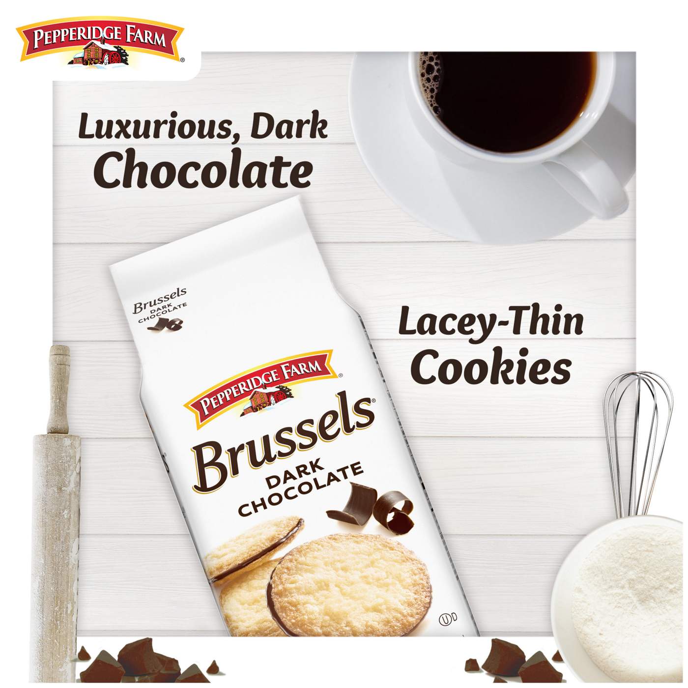 Pepperidge Farm Brussels Chocolate Lace Cookies; image 8 of 9