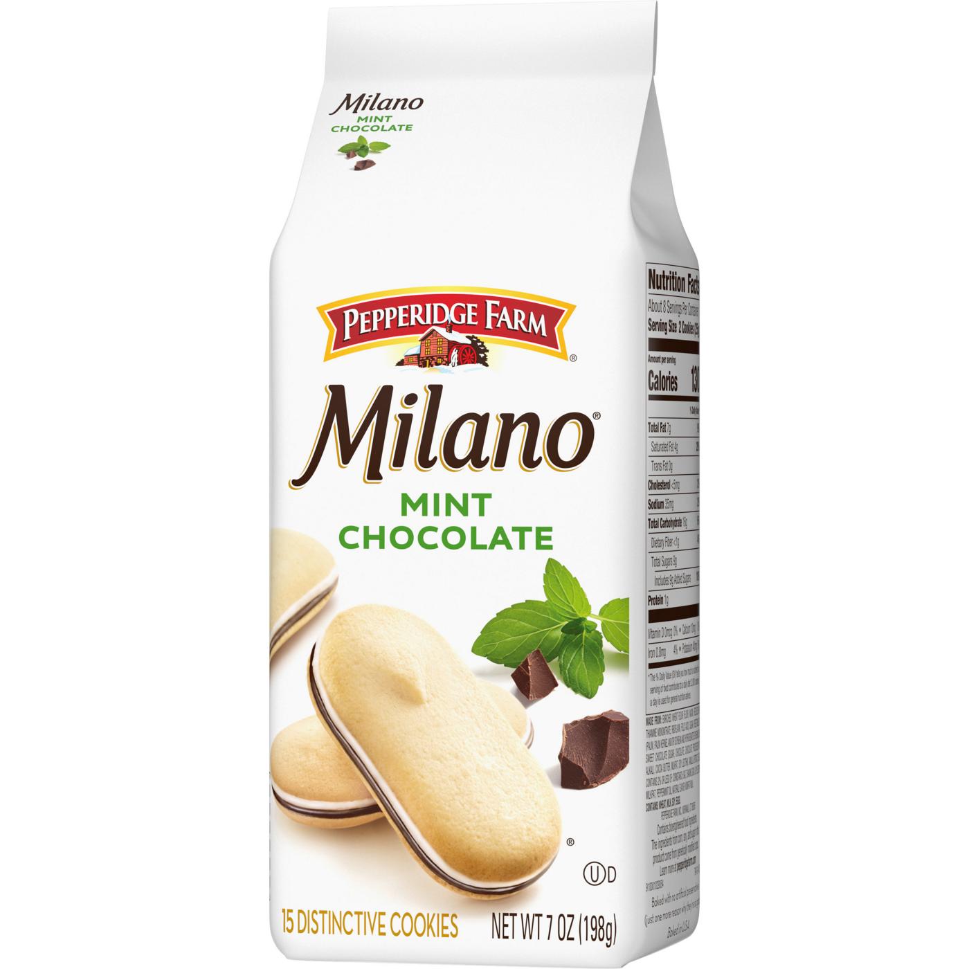 Pepperidge Farm Milano Mint Chocolate Cookies; image 3 of 8