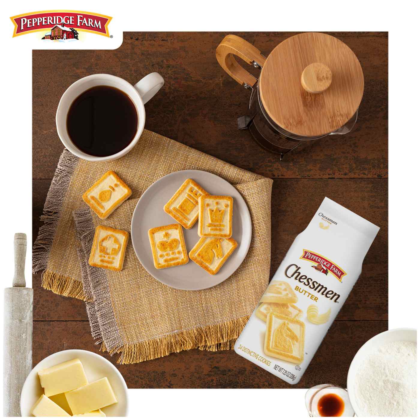 Pepperidge Farm Chessmen Butter Cookies; image 4 of 8