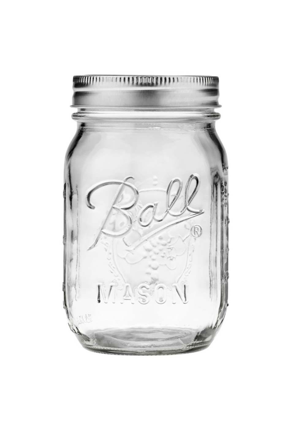 Ball Pint Mason Jars & Lids-Regular Mouth; image 2 of 3