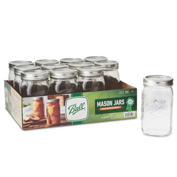 Ball Quart Mason Jars & Lids-Wide Mouth, 12 ct