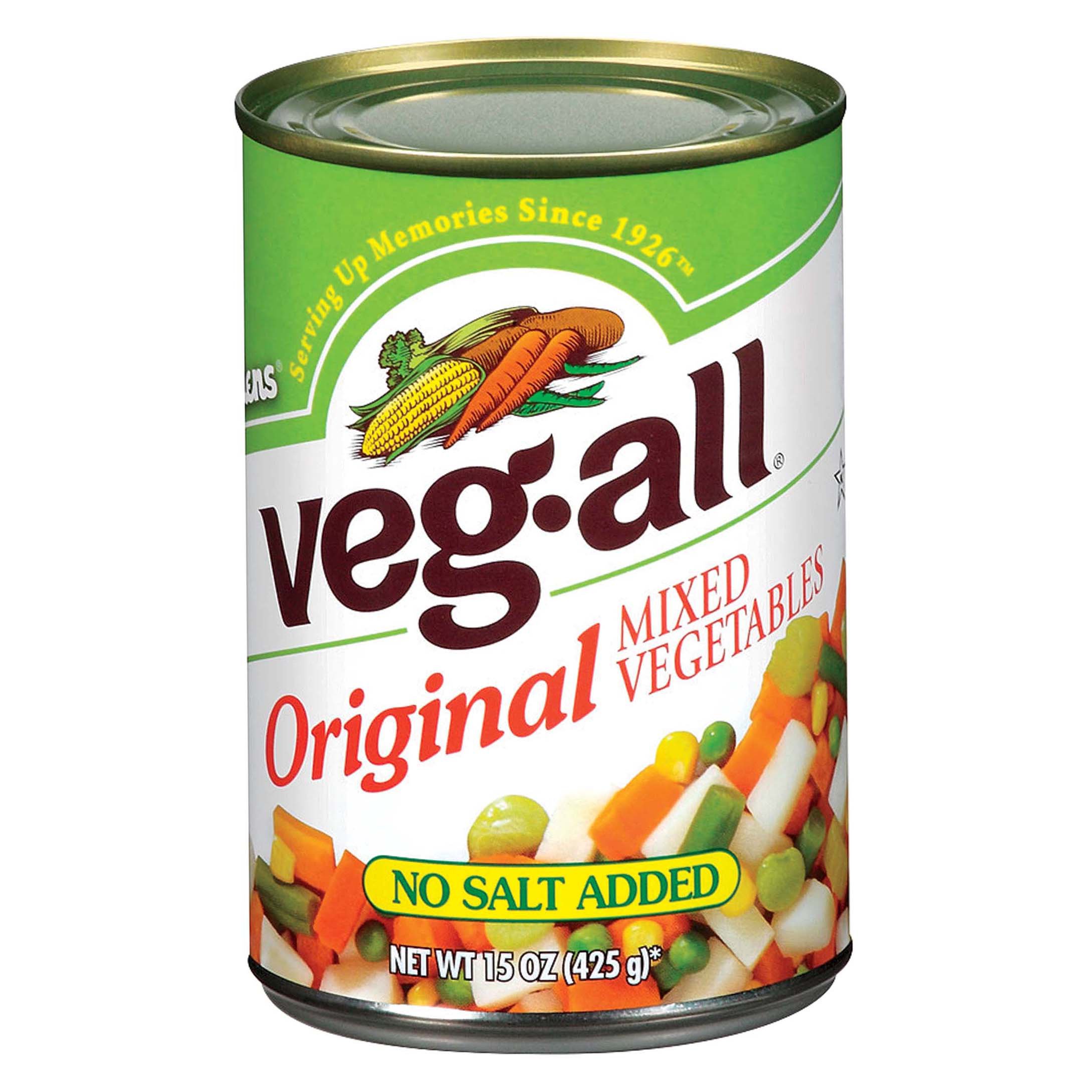 VegAll No Salt Added Original Mixed Vegetables Shop Mixed vegetables