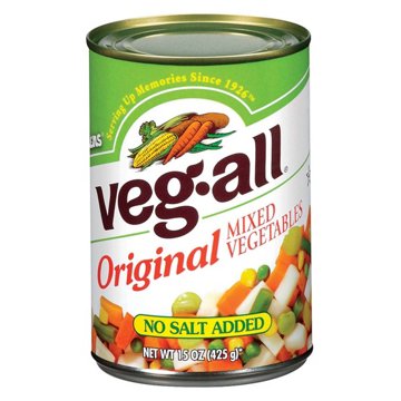 Veg-All No Salt Added Original Mixed Vegetables, 15 oz
