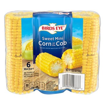 Birds Eye Sweet Mini Corn on the Cob, 6 ct