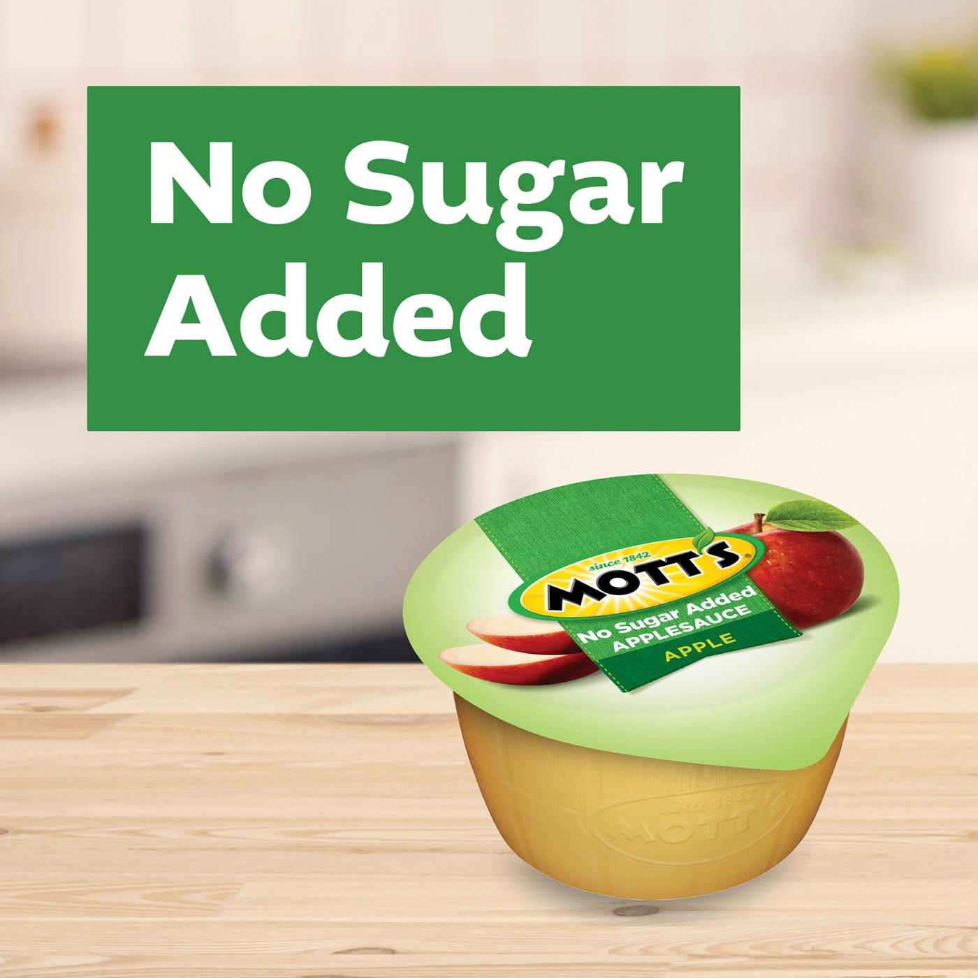 Mott's No Sugar Added Applesauce 6 pk Cups; image 2 of 8