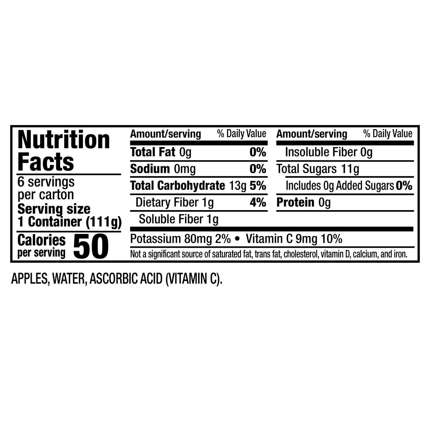 Mott's No Sugar Added Applesauce 6 pk Cups; image 7 of 8