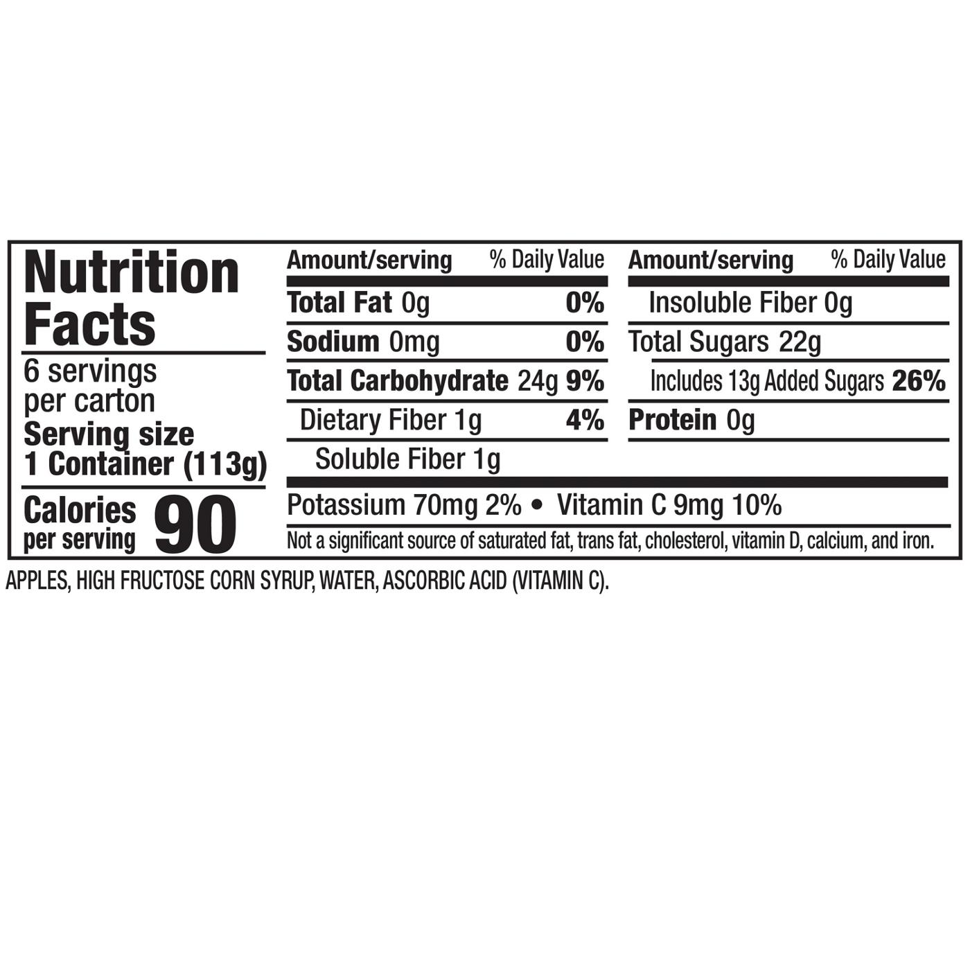 Mott's Applesauce 6 pk Cups; image 5 of 6