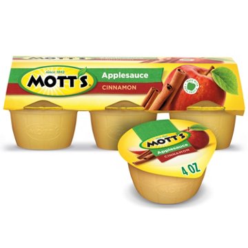 Mott's Cinnamon Applesauce 6 pk Cups, 4 oz
