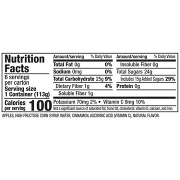 Mott's Cinnamon Applesauce 6 pk Cups, 4 oz